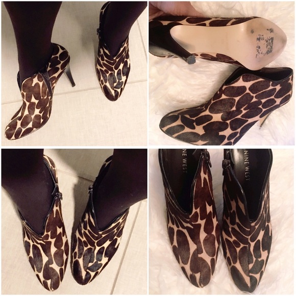 Nine West calf hair animal print bootie - Picture 4 of 4